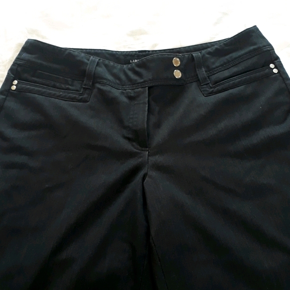 Larry Levine Size 8 Black Dress Pants - Picture 2 of 4